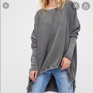Free People interlaken tunic waffle size L